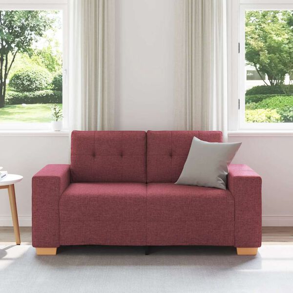 vidaXL borv&ouml;r&ouml;s sz&ouml;vet loveseat kanap&eacute; 160x77x82 cm