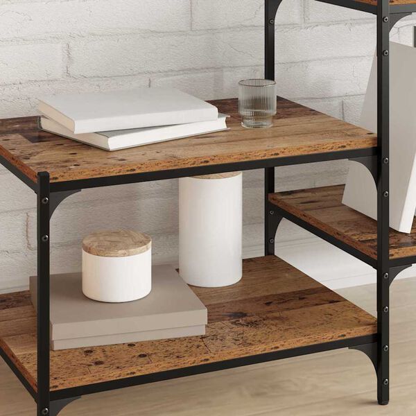 vidaXL Polcos k&ouml;nyvespolc 4 pcs Barna 60 x 40 x 1,5 cm Faanyag