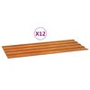 vidaXL 12 db rozsda sz&iacute;nű corten ac&eacute;l tetőpanel 100x44 cm