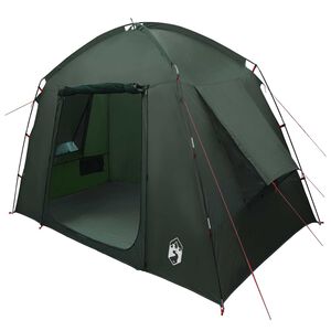 vidaXL Kabin s&aacute;tor tetővel Katonai z&ouml;ld 210 x 210 x 138 cm Poli&eacute;szter