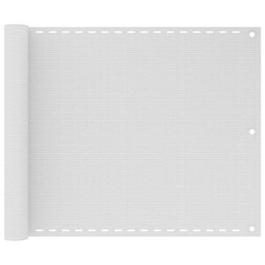 vidaXL 75x400 cm Feh&eacute;r HDPE erk&eacute;ly ablak s&ouml;t&eacute;t&iacute;tő