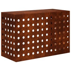 vidaXL L&eacute;gkondicion&aacute;l&oacute; Takar&oacute; Rozsd&aacute;s 90 x 40 x 60 cm
