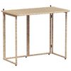 vidaXL b&eacute;zs polyrattan &ouml;sszecsukhat&oacute; kerti asztal 90x51x75 cm