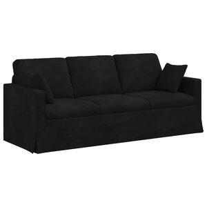 vidaXL Kanap&eacute; Fekete 198 x 78 x 80 cm B&aacute;rsony