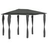 vidaXL antracitsz&uuml;rke pavilon oszlop takar&oacute;kkal 3 x 4 x 2,6 m 160 g/m&sup2;