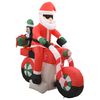 vidaXL felfújható karácsonyi Mikulás motorbiciklin LED-del IP44 160 cm