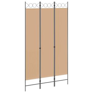 vidaXL 3-panelos v&aacute;laszfal B&eacute;zs 120 x 220 cm Sz&ouml;vet