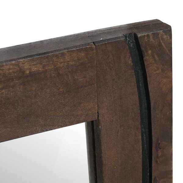 vidaXL F&uuml;rdőszobai t&uuml;k&ouml;r Falra szerelhető Barna 70 x 50 x 2,5 cm