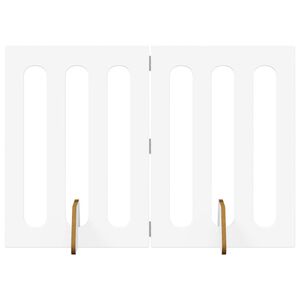 vidaXL Hajthat&oacute; &aacute;llatker&iacute;t&eacute;s 2 db Feh&eacute;r 100,5 x 38 x 70 cm Szerelt Fa