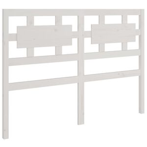 vidaXL feh&eacute;r t&ouml;m&ouml;r fenyőfa &aacute;gyfejt&aacute;mla 205,5 x 4 x 100 cm