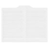 vidaXL feh&eacute;r lengőajt&oacute;k lamell&aacute;s kialak&iacute;t&aacute;s&uacute; 1 p&aacute;r 80x100 cm