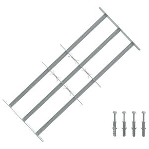 vidaXL Ablakr&aacute;csok 700-1050 mm Horganyzott Ac&eacute;l Ez&uuml;st