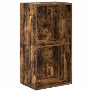 vidaXL f&uuml;st&ouml;s t&ouml;lgy sz&iacute;nű szerelt fa k&ouml;nyvespolc 40 x 30 x 77 cm