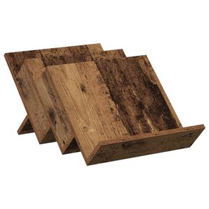 vidaXL Magazin &aacute;llv&aacute;ny polcokkal &Ouml;reg fa 53 x 40 x 28,5 cm Szerelt Fa