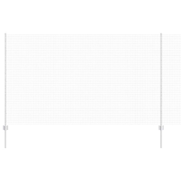 vidaXL Ker&iacute;t&eacute;s oszlopokkal Ez&uuml;st 1,4 x 10 m Ac&eacute;l