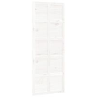 vidaXL fehér tömör fenyőfa istálló stílusú ajtó 100 x 1,8 x 204,5 cm