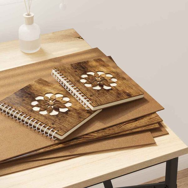 vidaXL Dekor Panelek 50 pcs F&uuml;st&ouml;lt t&ouml;lgy 30 x 42 x 0.27 cm Faanyag