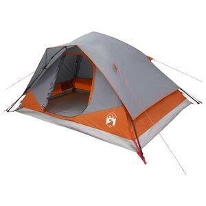 vidaXL Azonnali s&aacute;tor tetővel Sz&uuml;rke &eacute;s narancs 305 x 215 x 140 cm