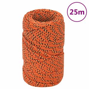 vidaXL narancss&aacute;rga polipropil&eacute;n haj&oacute;k&ouml;t&eacute;l 2 mm 25 m