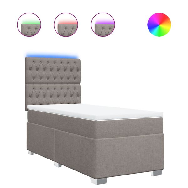 vidaXL t&oacute;psz&iacute;nű sz&ouml;vet rug&oacute;s &aacute;gy matraccal 80 x 200 cm