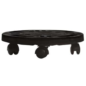vidaXL fekete g&ouml;rgős vir&aacute;gtart&oacute; &aacute;tm&eacute;rő 30 cm 170 kg