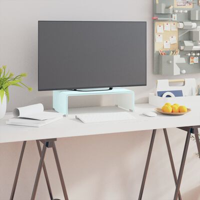 vidaXL zöld üveg TV állvány/monitor magasító 40 x 25 x 11 cm