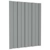vidaXL Tetőpanel 12 db Sz&uuml;rke 60 x 45 cm Horganyzott ac&eacute;l