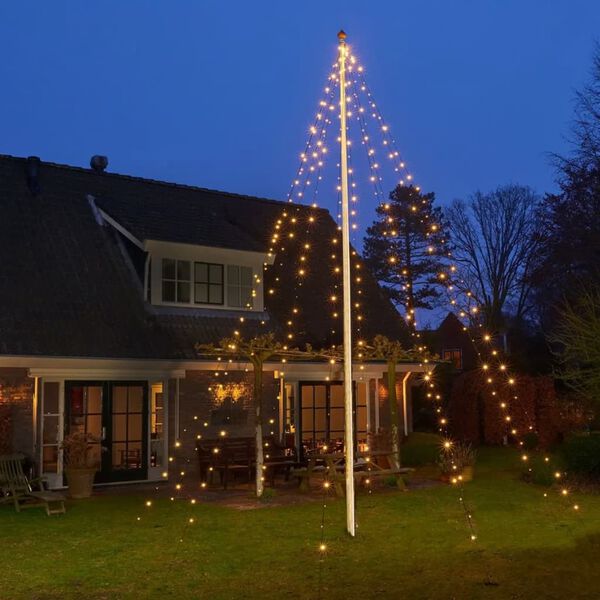 Ambiance kar&aacute;csonyi z&aacute;szl&oacute;r&uacute;d vil&aacute;g&iacute;t&aacute;s 192 LED-del 208 cm