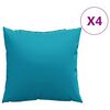 vidaXL 4 db k&eacute;k sz&ouml;vet kanap&eacute;p&aacute;rna 50 x 50 cm