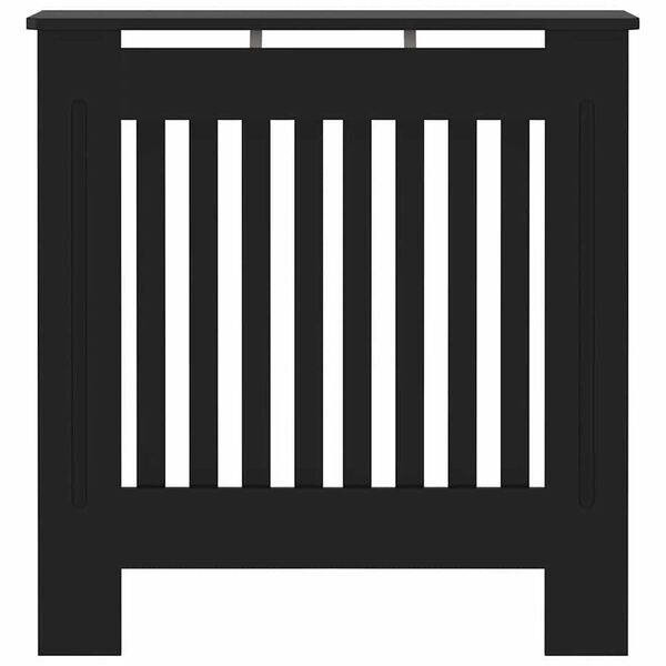 vidaXL Radi&aacute;tor fedez&eacute;k Fekete 78 x 19 x 81,5cm Faanyag