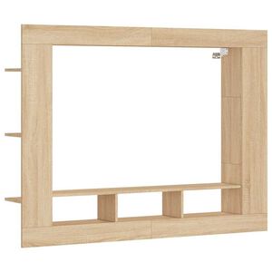 vidaXL sonoma t&ouml;lgysz&iacute;nű szerelt fa TV-szekr&eacute;ny 152x22x113 cm