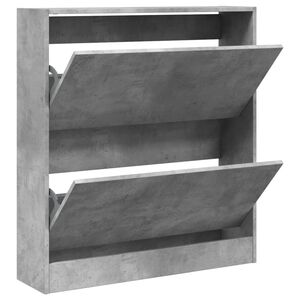vidaXL betonsz&uuml;rke szerelt fa cipőszekr&eacute;ny 80 x 21 x 87,5 cm