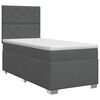 vidaXL Boxspring &aacute;gy matraccal S&ouml;t&eacute;tsz&uuml;rke Egyszem&eacute;lyes Sz&ouml;vet