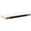 vidaXL 2 db magasf&eacute;nyű feh&eacute;r MDF lebegő fali polc 60 x 23,5 x 3,8 cm