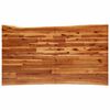 vidaXL tömör akácfa étkezőasztal természetes éllel 140 x 80 x 75 cm