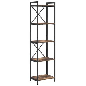 vidaXL K&ouml;nyvespolc 40 x 30 x 155 cm Szerelt Fa F&uuml;st&ouml;lt t&ouml;lgy