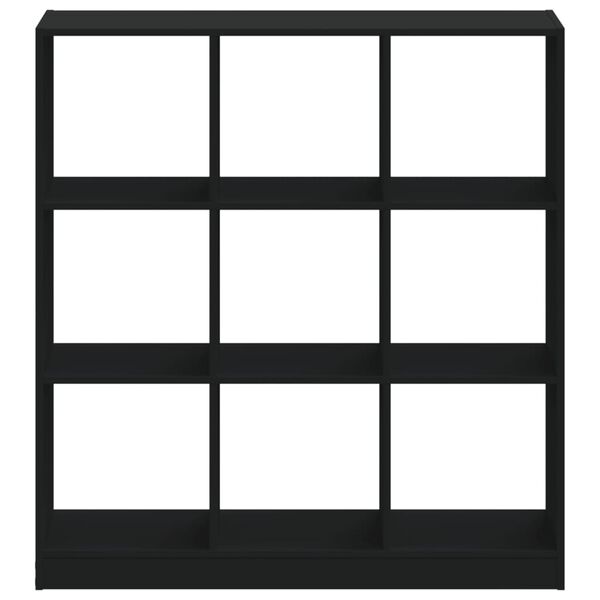 vidaXL fekete szerelt fa könyvszekrény 102 x 32 x 108 cm