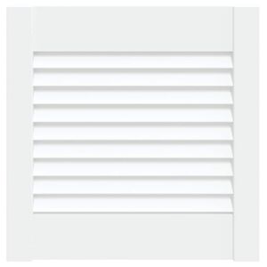 vidaXL Lamell&aacute;s ajt&oacute;k ajt&oacute;val Feh&eacute;r 39,5 x 39,4 cm T&ouml;m&ouml;r Fenyőfa