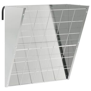 vidaXL F&uuml;ggő Sz&eacute;nat&aacute;rol&oacute; Ez&uuml;st 61 x 33 x 66 cm 5 kg Horganyzott Ac&eacute;l