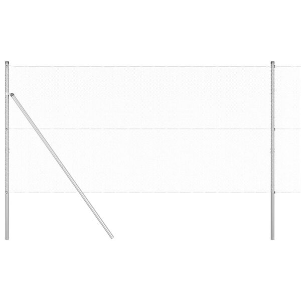 vidaXL Ker&iacute;t&eacute;soszlop Ez&uuml;st 10 x 1,4 m (13 mm h&aacute;l&oacute;) Ac&eacute;l