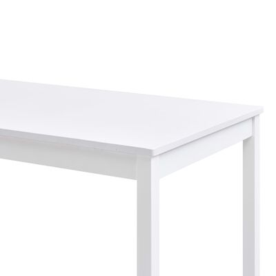 vidaXL fehér fenyőfa étkezőasztal 140 x 70 x 73 cm