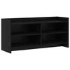 vidaXL TV szekr&eacute;ny 100 x 33 x 47 cm Fekete T&ouml;lgy Szerelt Fa