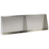vidaXL T&aacute;mfal 2 db 60 x 12 x 40 cm Rozsdamentes Ac&eacute;l Ez&uuml;st
