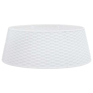 vidaXL feh&eacute;r műanyag kar&aacute;csonyfatalp-takar&oacute; &Oslash;65x23 cm