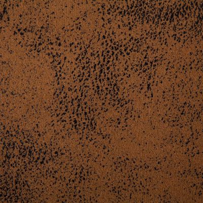 vidaXL barna művelúr pad karfával 140 cm