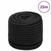 vidaXL teljesen fekete polipropil&eacute;n haj&oacute;k&ouml;t&eacute;l 16 mm 25 m