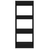 vidaXL fekete forg&aacute;cslap k&ouml;nyvszekr&eacute;ny/t&eacute;relv&aacute;laszt&oacute; 40 x 30 x 103 cm
