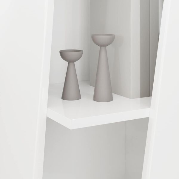 vidaXL Oldals&oacute; polc Magas F&eacute;nyű Feh&eacute;r 33 x 32 x 100,5 cm Faanyag