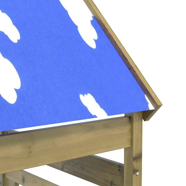 vidaXL J&aacute;t&eacute;k Torny Barna 52,5 x 85 x 265 cm Szil&aacute;rd Impregn&aacute;lt Fa