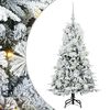 vidaXL Műanyag Hajtogat&oacute;s Kar&aacute;csonyfa Feh&eacute;r 120 cm PE &eacute;s PVC